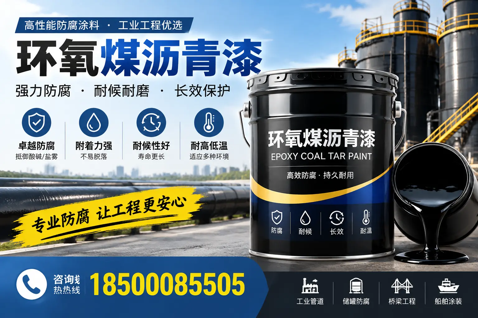环氧煤沥青漆的施工方法与注意事项,确保在钦州顺利完成